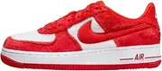 [Nike] Air Force 1 Big Kids' Shoes (FZ3552-612, Fire Red/White/Pink Foam/Light Crimson), Fire Red/White/Pink Foam/Light Crimson, 4 Big Kid