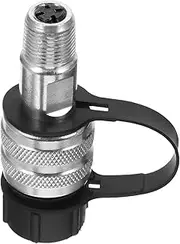 Hydraulic Fitting Quick Disconnect Coupler with Dust Cap Hose Coupler High Pressure Hydraulic Accessory for Easy Use and Replacement