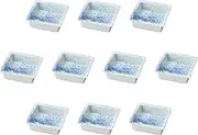 Set of 10 Blowing Ink Partition Pots, 4.5 x 4.5 x 1.6 inches (11.5 x 11.5 x 4 cm) | Shokado Setomonohonpo
