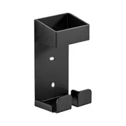 Wall Mounted Hair Straighteners Holder Curling Iron Storage Rack Shaver Toothpaste Storage Rack Organizer A Black