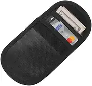 [Generic] Blelsa Safe Storage Fireproof Bag Small Size Fire Proof Money Pouch Valuables Holders Suit for Id Card Keys Passport Bills Receipts Cash Home Office Organizer Supplies Black