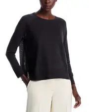 Eileen Fisher Raglan Sleeve Crewneck Sweater