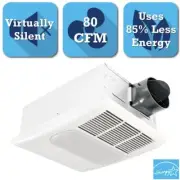 Bathroom Ceiling Exhaust Bath Fan With Light Heater Lamp Quiet Air Ventilation