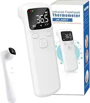 Temperature Gauge for Humans | Handheld No Touch Forehead Temperature Gauge | Digital Thermograph for Adults and Children Temperature for Short Trip