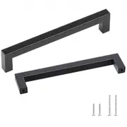 VEVOR 30 Pack Cabinet Pulls, 6.3 inch /160mm Center to Center Slim Square Kitchen Cabinet Drawer, Stainless Steel Modern Kitchen Cupboard Door Handles