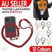 Universal Phone Lanyard Adjustable Neck Strap Patch Holder for Mobile Smartphone