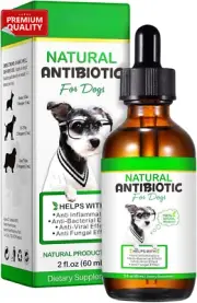PETSSENTIALS Natural Antibiotics for Dogs 60mL Allergy Relief Immune Support