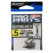 Owner 5081 Micro Hyper Barrel Swivels #5 130lb Qty 10