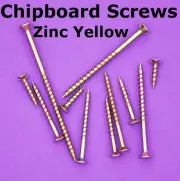 200 - 10g X 75mm Zinc Chipboard Screws Phillips Head/Countersunk - Timber/Wood