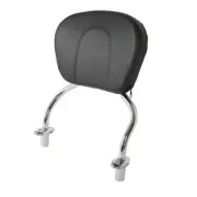 Chrome Sissy Bar Pad Black Backrest Fit For Harley FLRT FreeWheeler 2015-2024 19