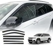 OAD4X4 Weathershields Compatible with Jeep Grand Cherokee L WL Series 7 Seater 2021-onwards, Weather Shields Window Visors Wind Deflectors Sun Rain Guard 6PCS Set