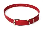 Sparky Pet Co High-Flex 1" Roller Buckle Biothane Replacement Collars (RED)