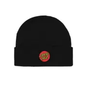 Santa Cruz Classic Dot Patch Beanie Mens in Black - Size OSFA -