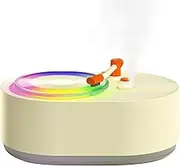 Air Humidifier - Record Room Humidifier Aromatherapy Diffusers,2 Mist Mode Rechargeable Quiet Cool Gadgets, Colorful Ambient Lighting Aromatherapy Diffuser for Home
