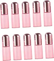 Ipetboom 10pcs Refillable Glass Roller Bottles with Lid Essential Oil Containers for Perfume Aromatherapy and Makeup Durable and Leak Design