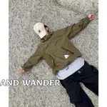 AND WANDER男女戶外山系機能戶外衝鋒衣連帽外套夾克