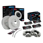 DBA Front Disc Brake Rotors Pads Calipers Hoses Kit for Ford Falcon XR6 BF RWD