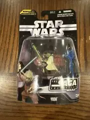Star Wars Yoda Action Figure 019 Episode II Attack Of Clones Saga Collection New