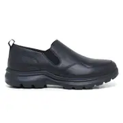 Hush Puppies Men's Alpe Slip-On Shoes Black Pebble (UK 9-11)