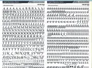 MECANORMA Dry Transfer Lettering 435.36 CLN #931 ZAPF CHANCERY DEMI 10mm