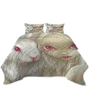 Faces of Faery #100 Beautiful Albino Girl and Bunny Coverlet