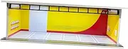 Ｓｉｍｈｏａ 1/64 Vehicle Model Display Case with LED Lights Simulation Parking Lot Display Case with Parking Lot Scene for Collectors, Yellow