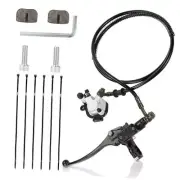 Upgraded Hydraulic Brake System Hand Brake Master Cylinder Caliper with BLACK
