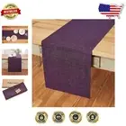 Luxury Grape Table Runner - 100% Linen, 14 x 108 Inch, Ideal for Elegant Dining