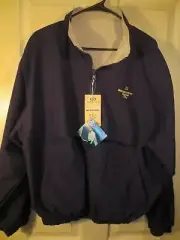 GOODWRENCH SERVICE PLUS Blue Full Zip Jacket by Vantage Men's Size Medium