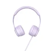 W21 HIFI Stereo Metal Wired Control Headphone Foldable Headset With Mic for Smart phone PURPLE COLOR