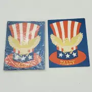 Hallmark Vintage Tally Cards Bridge Tallies 2 Table 1976 Bicentennial American