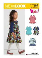 New Look Sewing Pattern 6591 N6591 Children's Dress