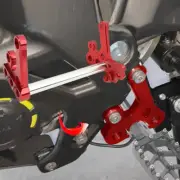 Foot Peg Bracket Package For Sur-Ron Light Bee For Segway FIX MOD Billet Red