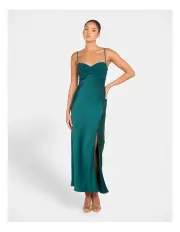 [Pilgrim] Jacinda Strappy Maxi Dress in Emerald