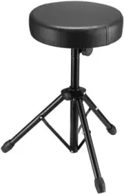 Drum Stool Throne Seat Chair Folding Padded Rotatable for Kids Adults