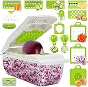 Versatile Multi Functional Vegetable Slicer Chopper with 10 Blade Set Made from Food Grade Materials Perfect for All Your Kitchen Needs
