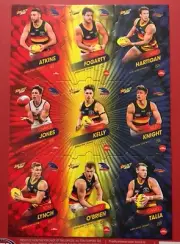 2020 AFL Select Footy Stars ADELAIDE JIGSAW PUZZLE SET 9x CARDS FOGARTY TALIA