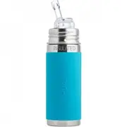 Pura Kiki Insulated Straw Bottle 260ml - Aqua