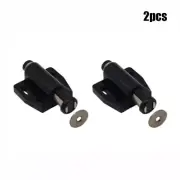 2pcs Black Magnetic Touch Latch Push To Open Drawer Cabinet Door Catch Lock