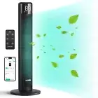 WindMaster Smart Tower Fan for Bedroom, 90° Oscillating Floor Fan Cold, Qui