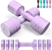Adjustable Dumbbells Hand Weights Set: Sportneer 5 lb Dumbbells Set of 2 Each 2l
