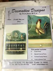 Folk Art Pattern Decorative Painting Packet David Jansen/Rooster-New