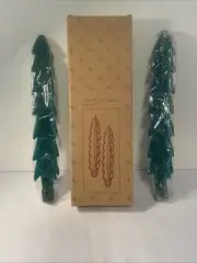 2 New In Box Ewe's View Spruce Tree Taper Candles Christmas Green