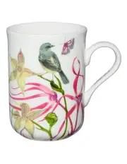 [Maxwell & Williams] Eloise Short Lyric Mug 330ml Yellow Robin Gift Boxed in White