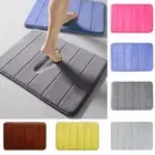 Toilet Memory Foam Absorbent Bath Mat Shower Carpet Bathroom Rug Non Slip