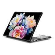 MacBook Pro 13-inch (M1 / M2 / Intel) Impact Case Watercolor peony flowers on black - painted petals