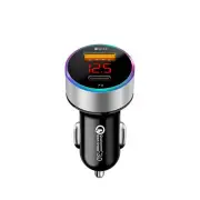 Dual Port USB-C PD QC3.0 Car Charger Cigarette Lighter Digital Display Adapter b