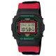 【CASIO 卡西歐】G-SHOCK 紅武士 帆布錶帶手錶 畢業禮物(DW-5600THC-1)
