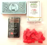 Monopoly Board Game Cheaters Edition 2017 Replacement Pieces Hotels Cards Money