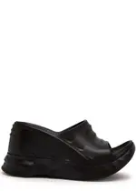 Givenchy Marshmallow 100 Rubber Wedge Sliders - Black - 3 3